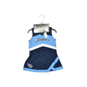 NFL Team Apparel Titans 2 Piece Cheerleader Set Toddler Size 3T Blue Navy NEW